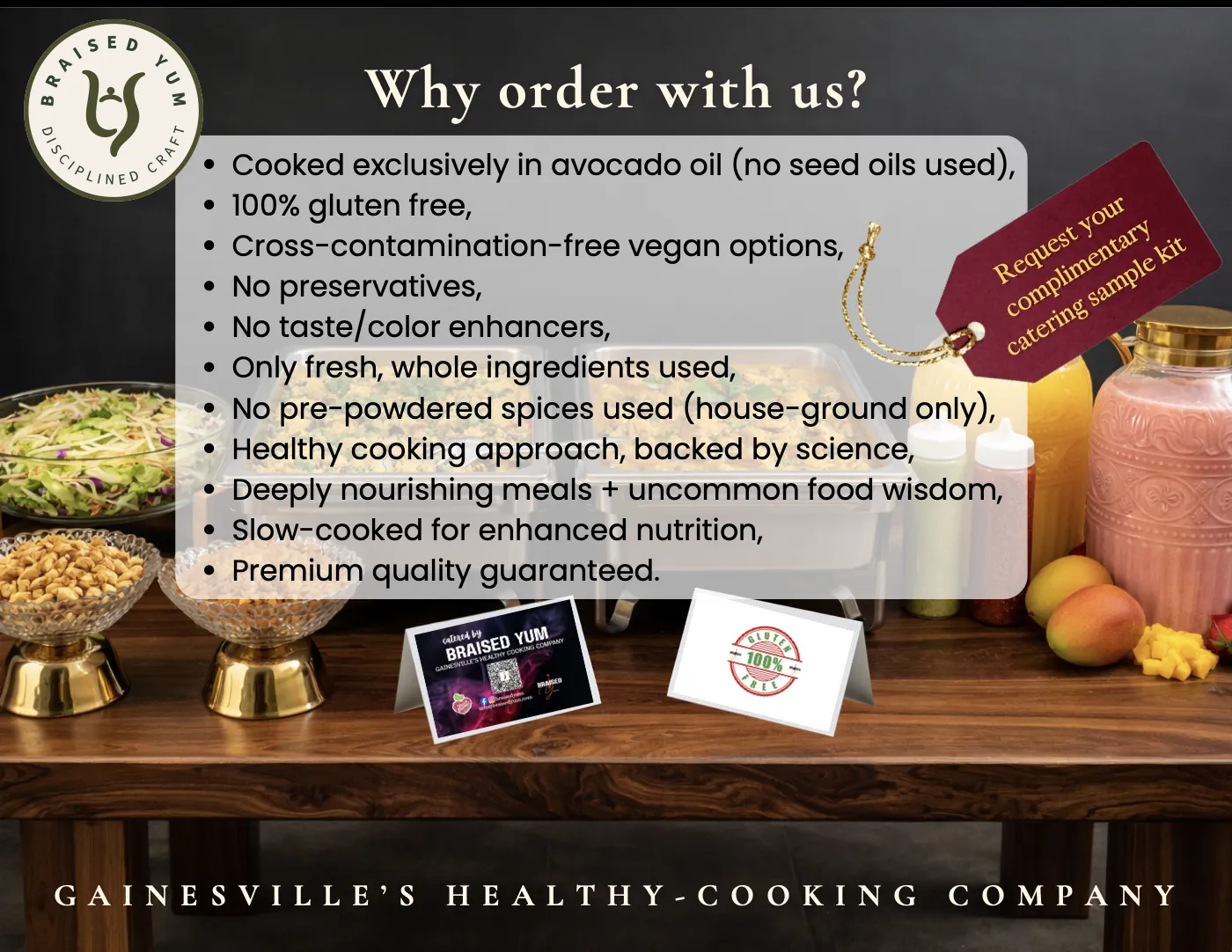 Sample catering menu, page 2