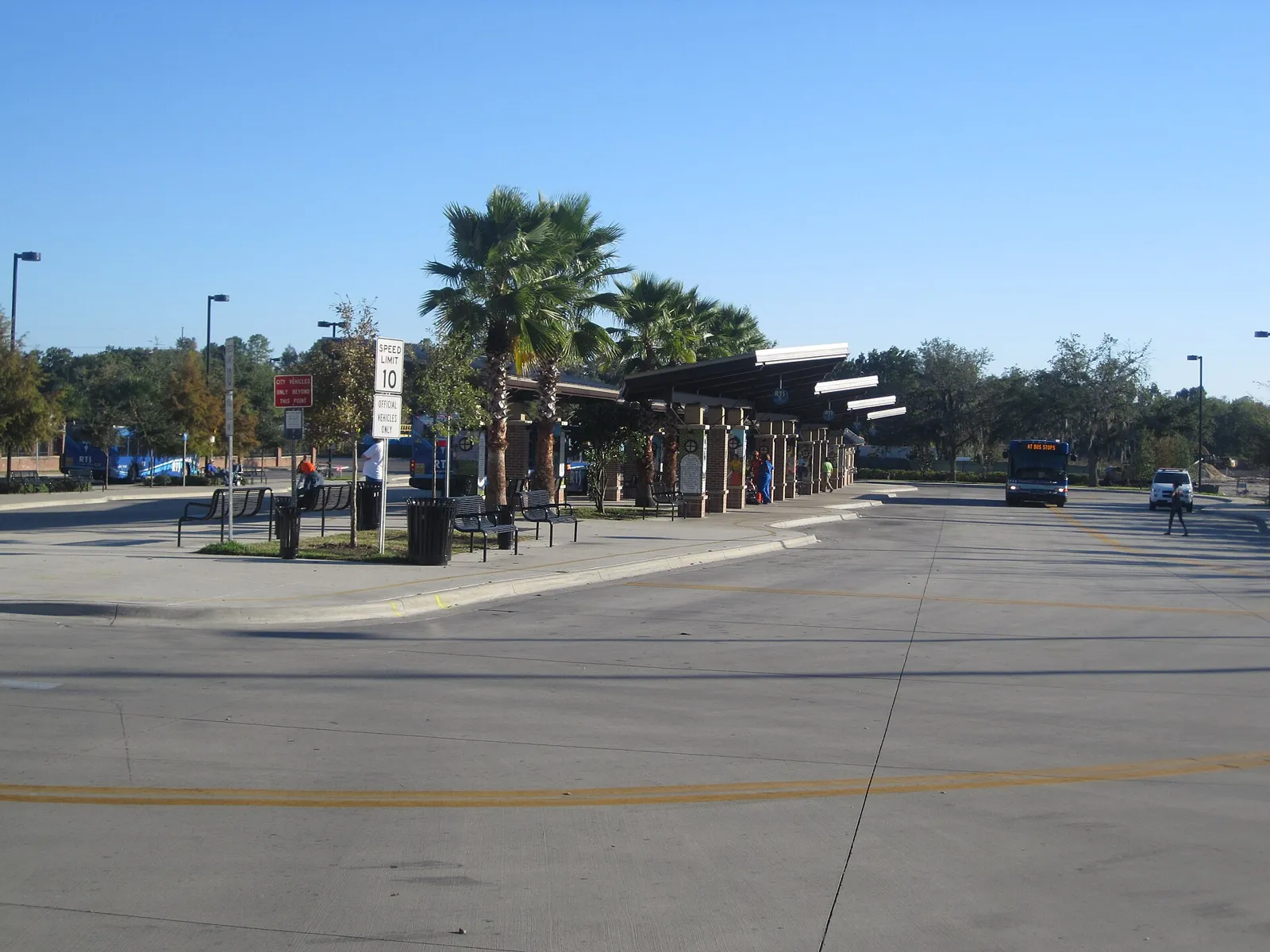 RTS buses at the Rosa Parks downtown station, the city's oldest transfer station. The new Eastside station will be the third.
