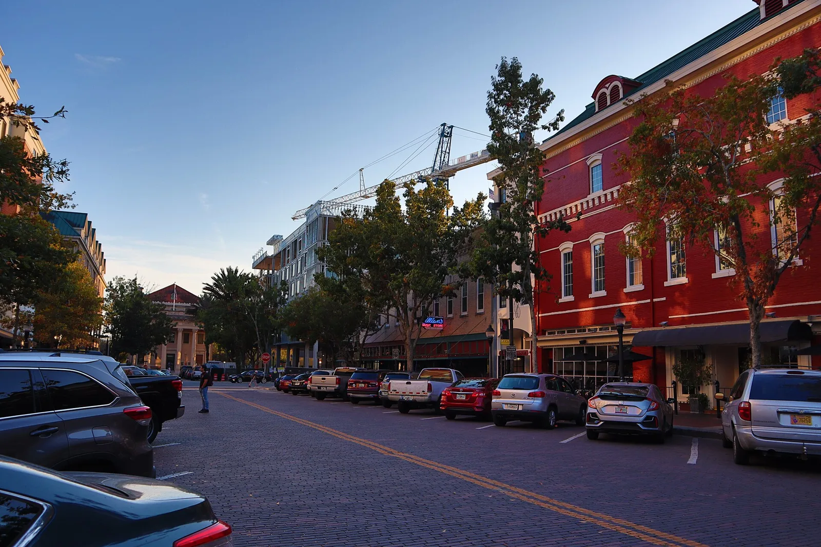 Downtown Gainesville, where several of the city's brunch events are held.