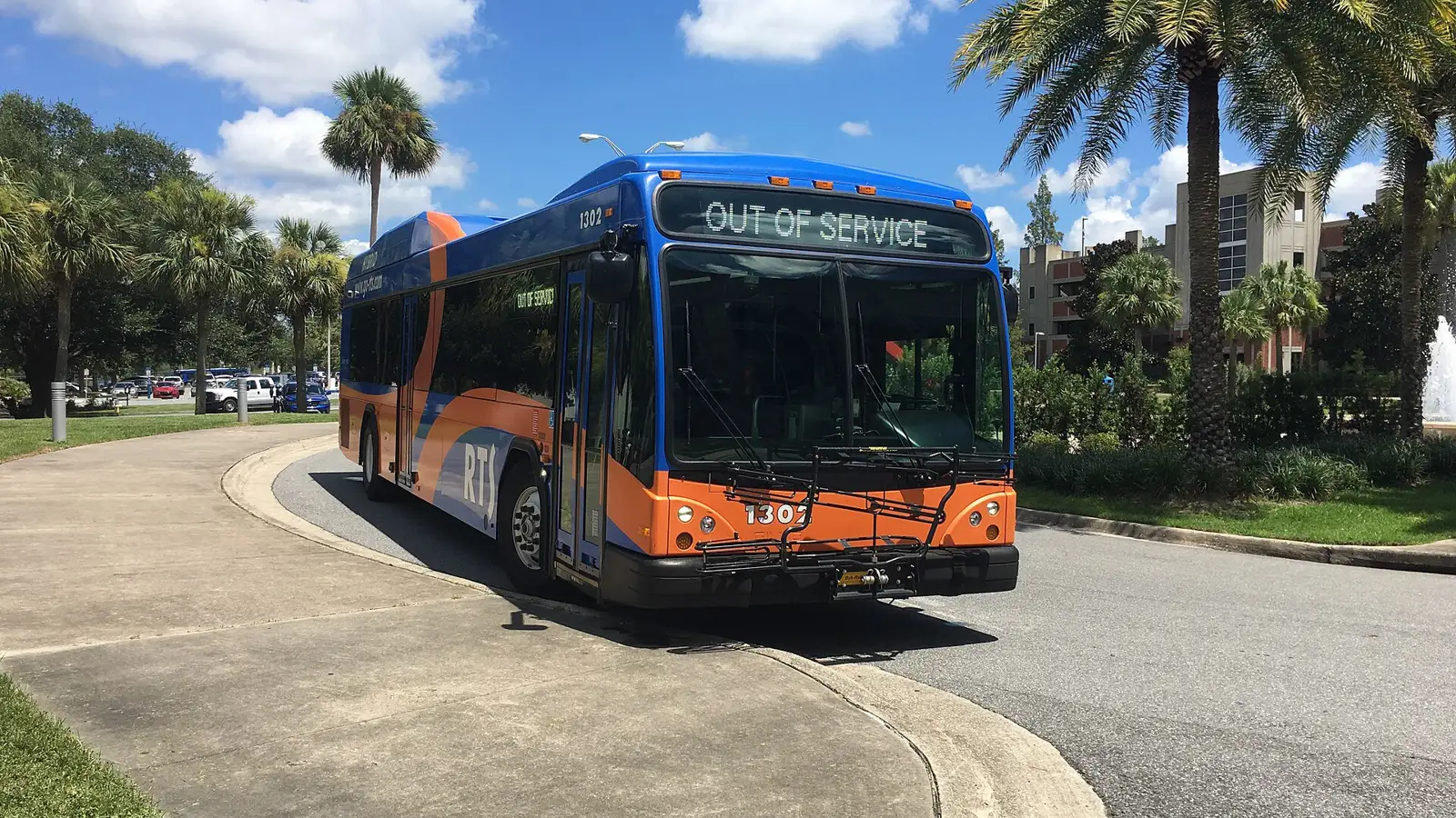 A Regional Transit System bus in Gainesville.