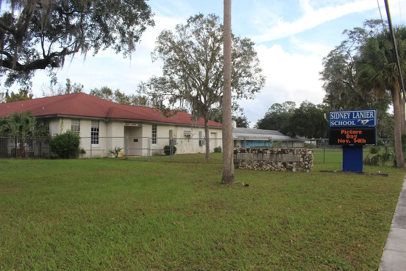 Sidney Lanier School on NW 16th Avenue in Gainesville, now the district's Sidney Lanier Center