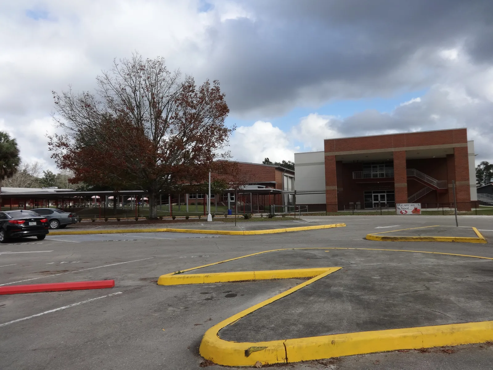 Santa Fe High School's main buildings on U.S. 441 in Alachua