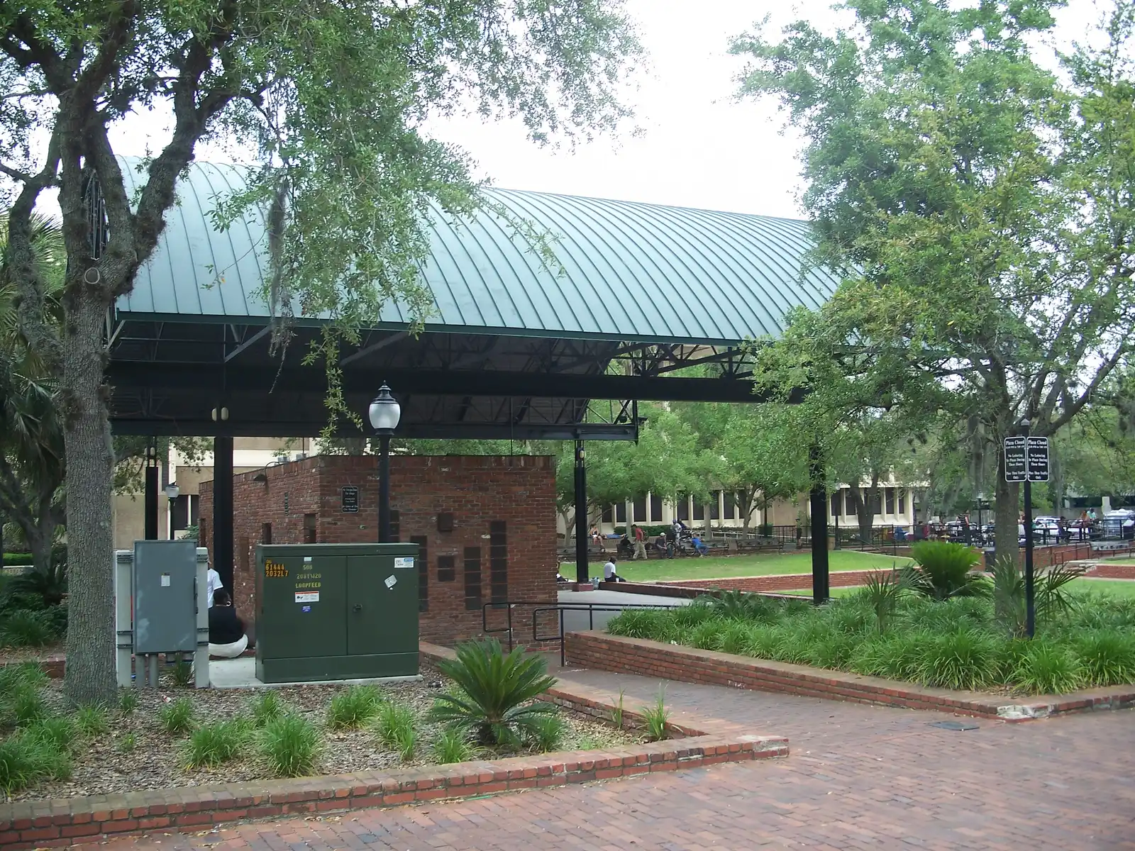 The stage at Bo Diddley Plaza in downtown Gainesville, the largest venue at The Fest.