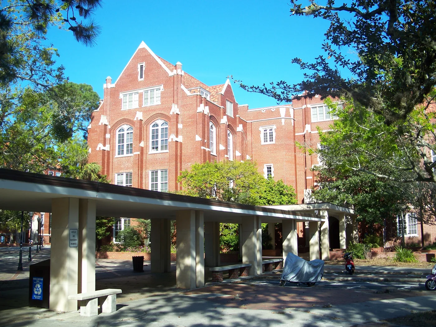 Smathers Library on the University of Florida campus, where the talk takes place.